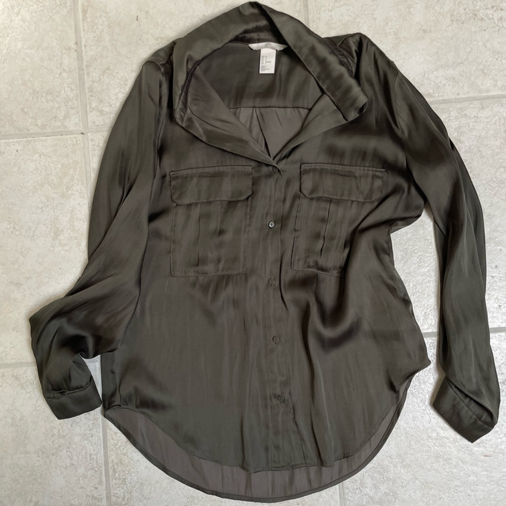 Men's Black Button-Up Jacket